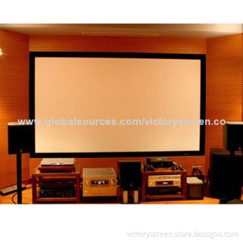 Fixed frame screen, looks very luxurious, 120", 4:3, soft rear and front, good-quality